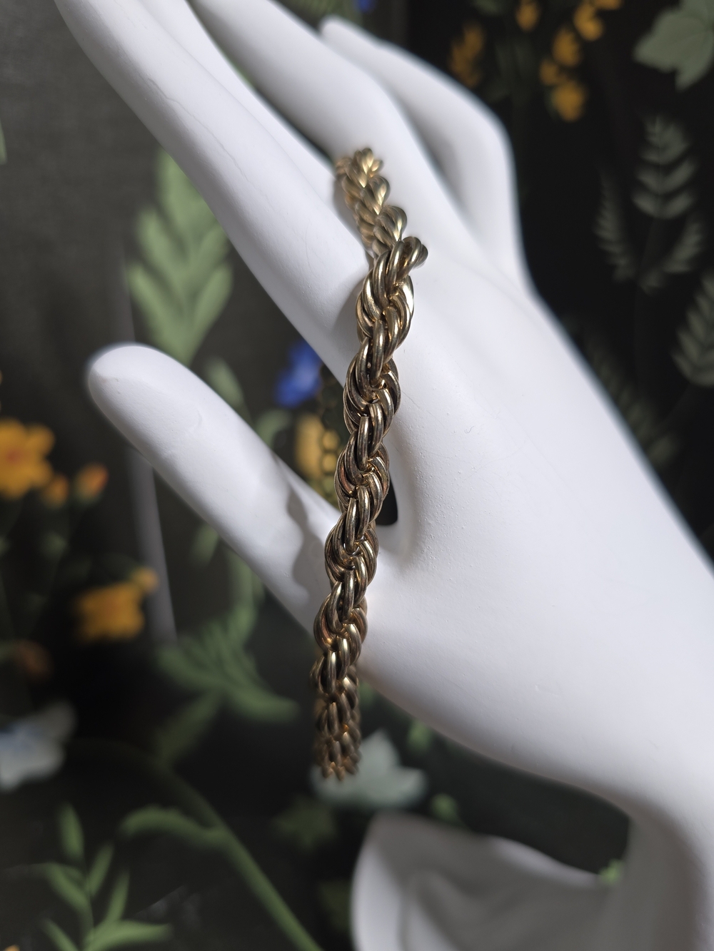 Gold-Tone Rope Chain Bracelet - Elegant Women’s Jewelry